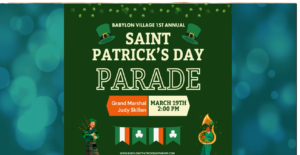 Image of Saint Patrick's Day Parade. Links to video blog page of the event. 